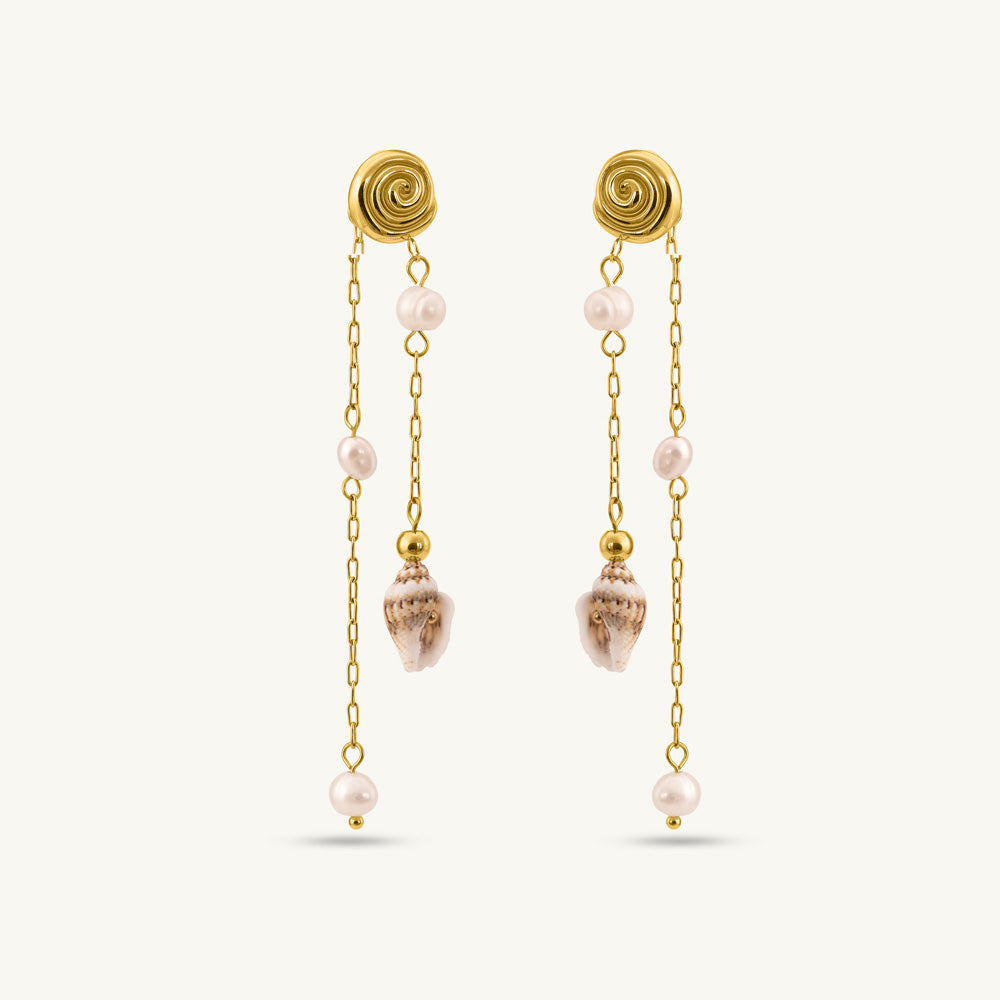 Sea Drift Pearl Drop Earrings