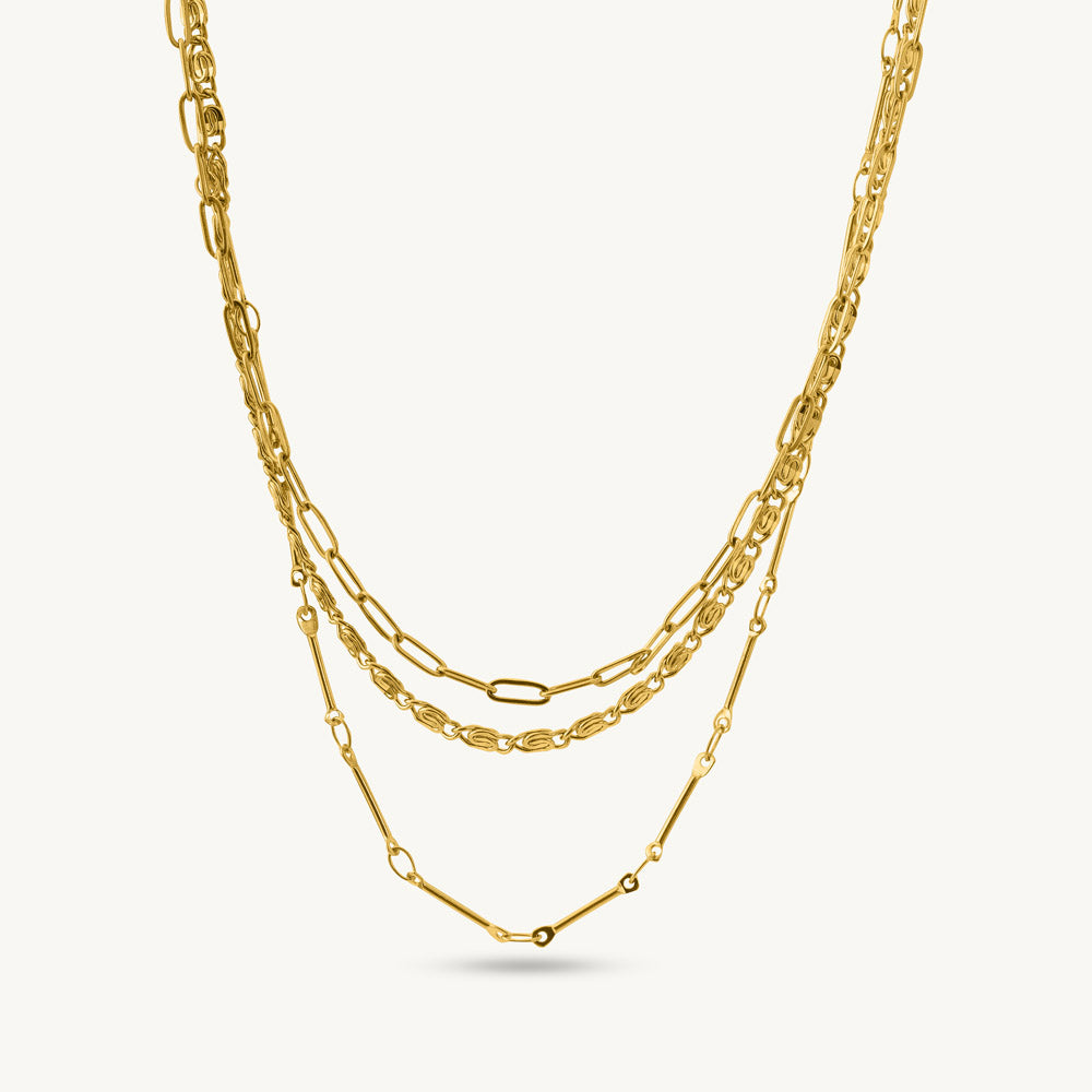 Golden Glow Layered Luxe Necklace