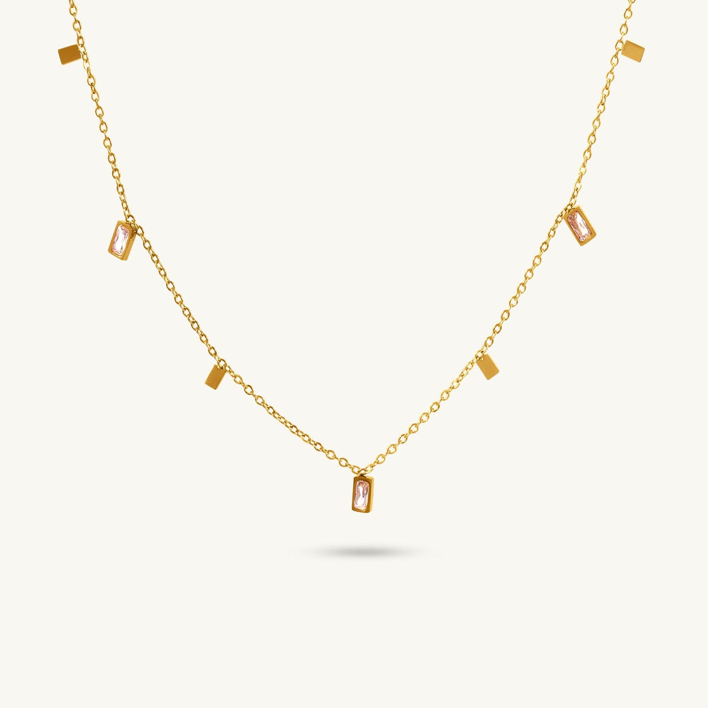 Star Drop Layered Necklace