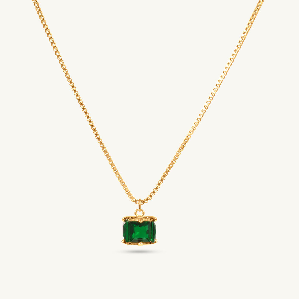 Emerald Ice Pendant Necklace