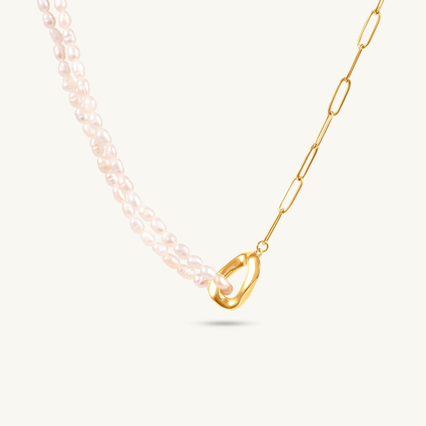 Pearl Link Chain Necklace