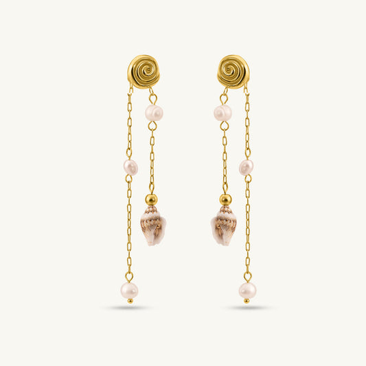 Sea Drift Pearl Drop Earrings
