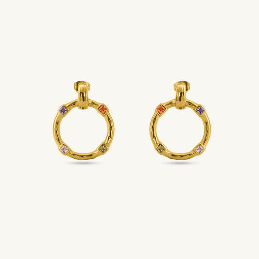 Aura Gem Ring Earrings