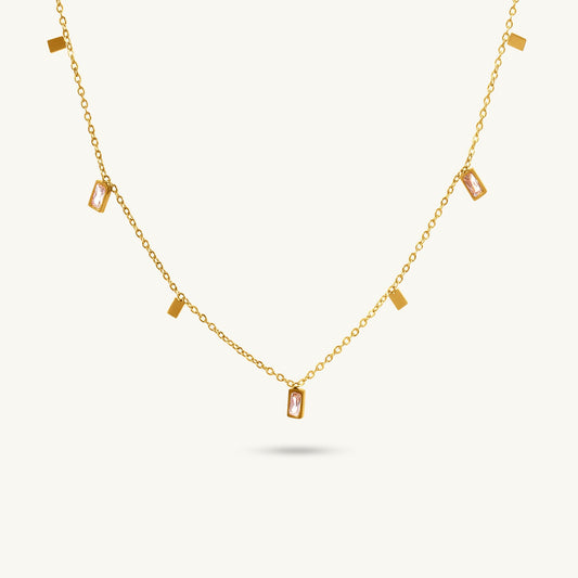 Star Drop Layered Necklace