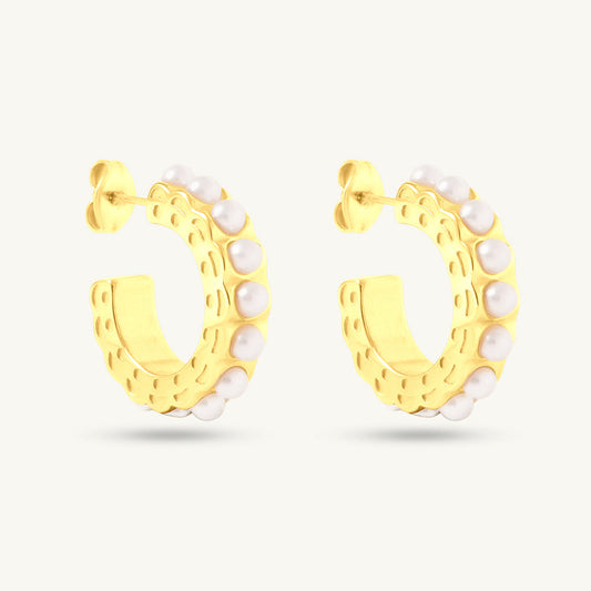 Opal Throne Hoops